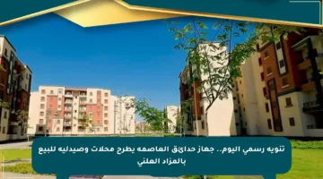 تنويه رسمي اليوم.. جهاز حدائق العاصمة يطرح محلات وصيدلية للبيع بالمزاد العلني